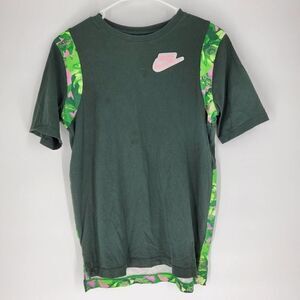 Nike floral green pink tee tshirt small medium